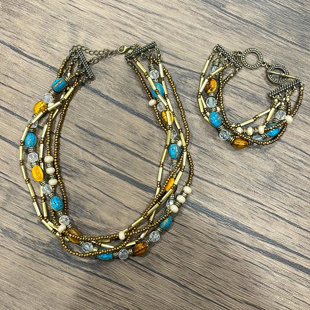 Premier Designs Necklace & Bracelet Set